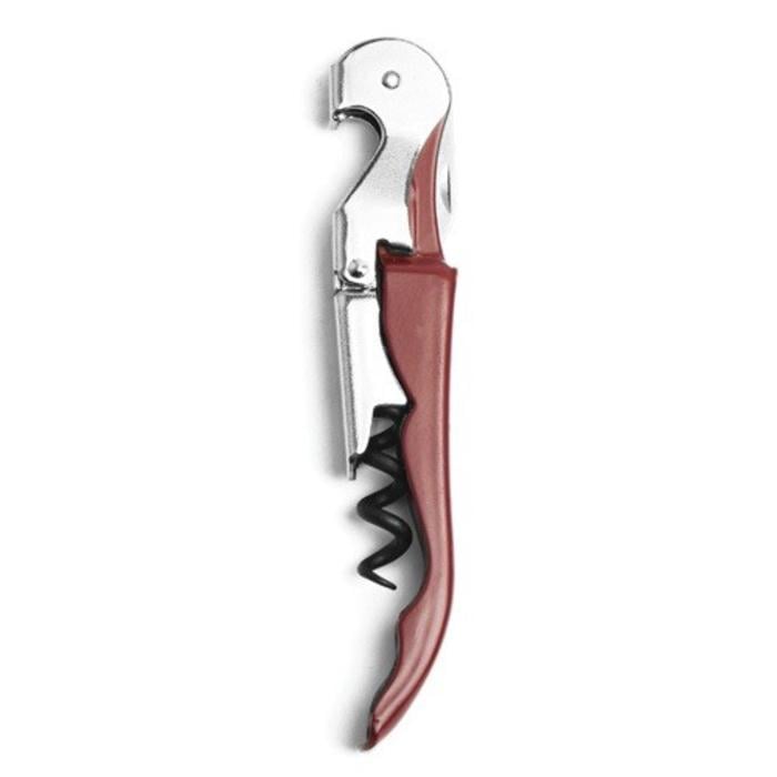 Double-hinged Wine Key / Corkscrew, Red