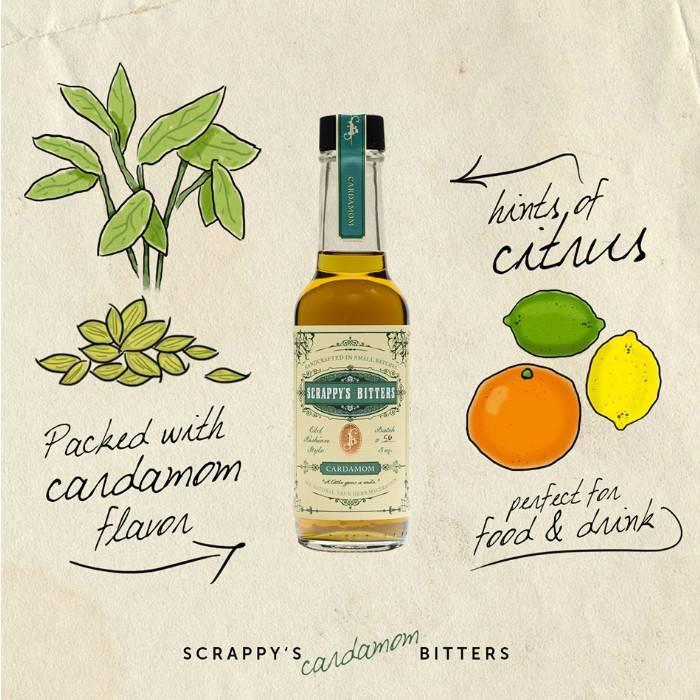 Scrappy's Cardamom Bitters, 5 oz.