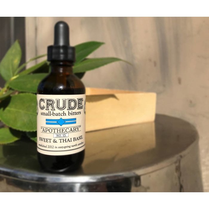 Crude Sweet and Thai Basil Bitters, 2oz