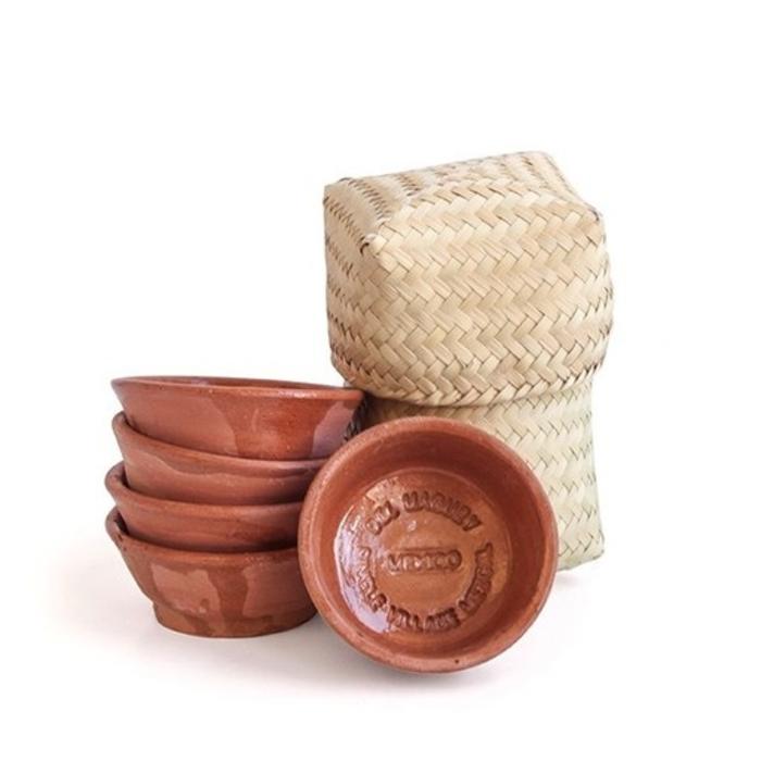 Cocktail Kingdom Mezcal Copitas Set with Basket