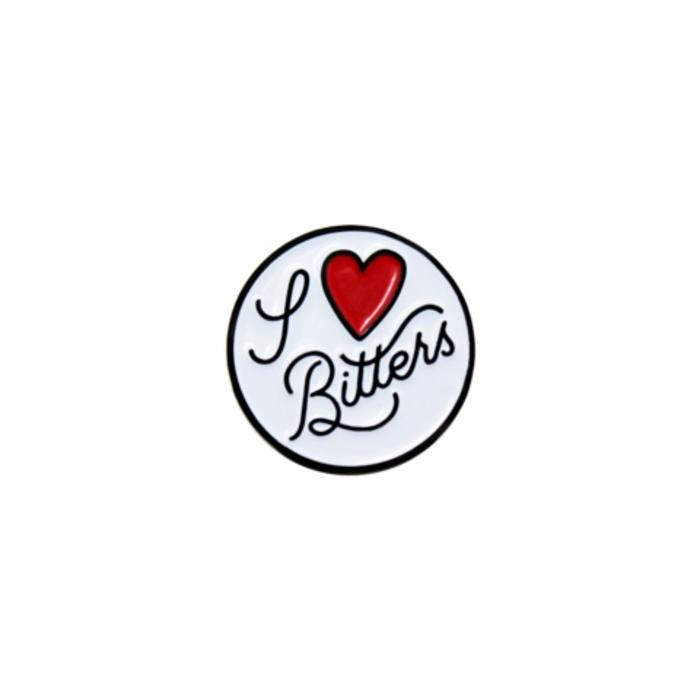 Mover & Shaker I Heart Bitters Pin, Enamel
