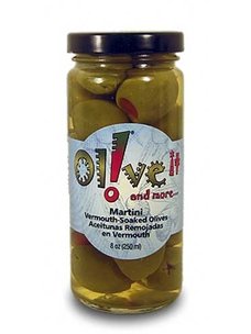 Olive-It! - Martini, Vermouth Soaked Olives - 8oz Jar