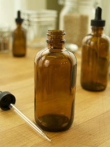 Amber Dropper Bottles, 4oz.