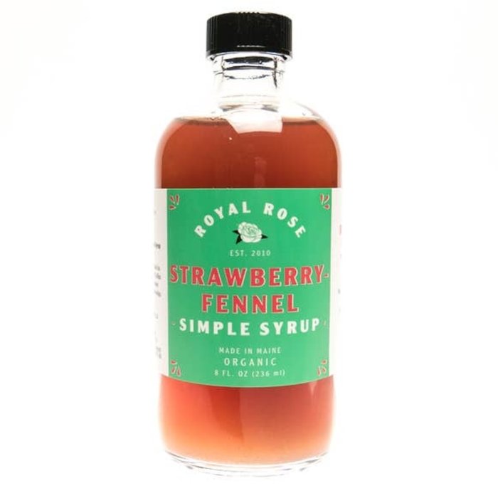 Royal Rose Strawberry Fennel Syrup, 8 oz.