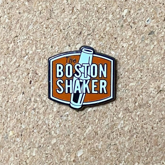 The Boston Shaker Pin, Enamel