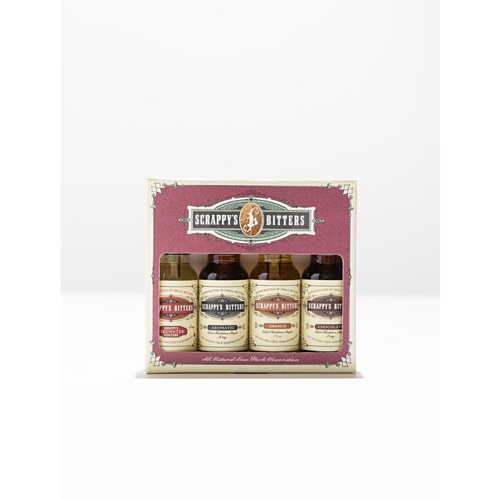Scrappy's Essentials Bitters Set, 4x .5oz bottles