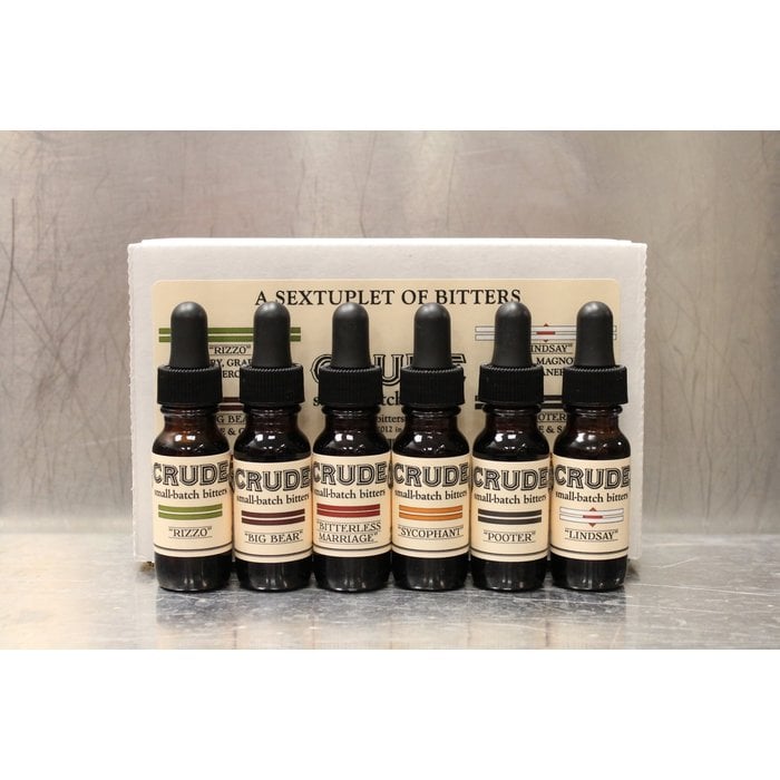 Crude Six Bitters Sample Set