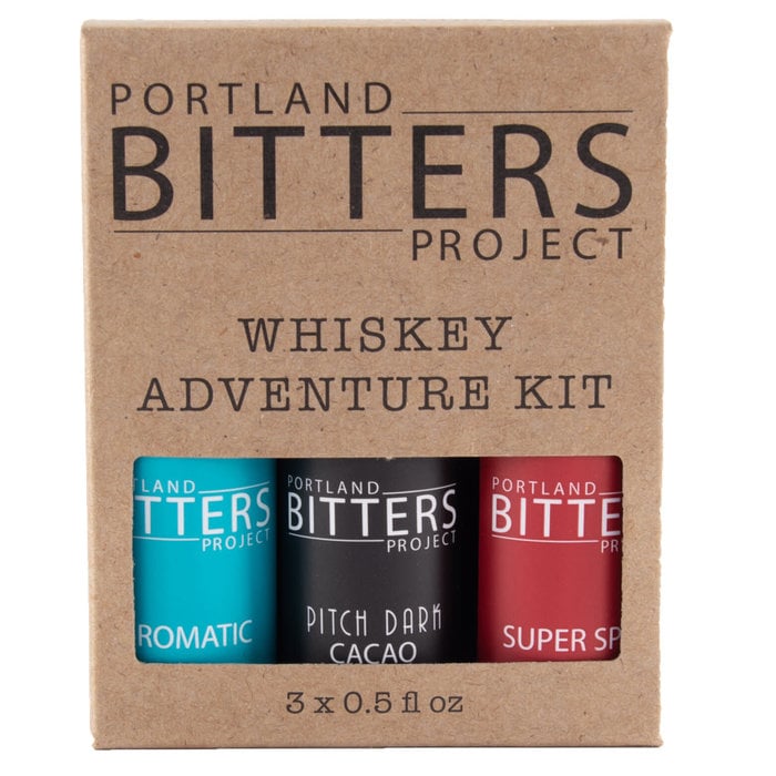 Portland Bitters Project Whiskey Kit, Aromatic/Cacao/Super Spice, 3 x 0.5oz