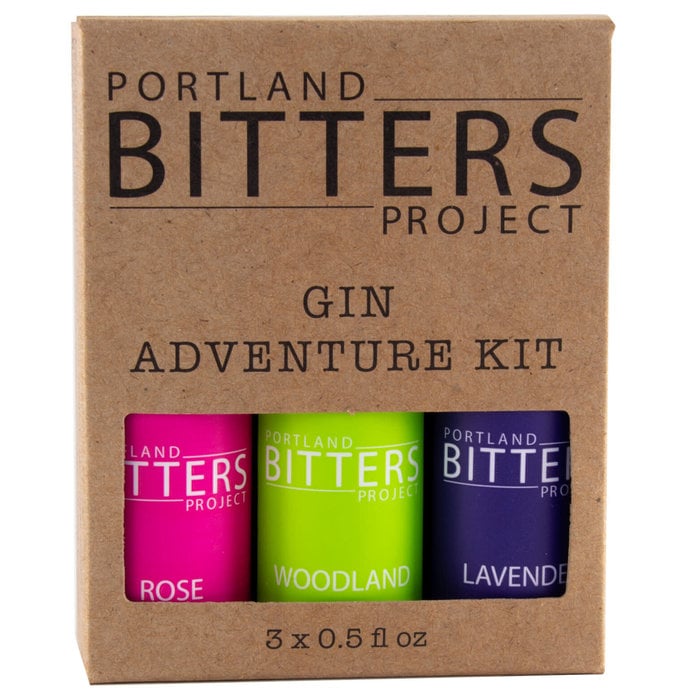 Portland Bitters Project Gin Kit, Rose/Woodland/Lavender, 3 x 0.5oz