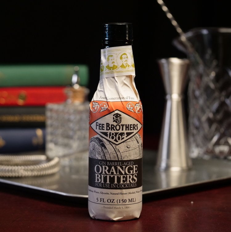 Fee Brothers Old Tom Gin Barrel-Aged Orange Bitters, 5 oz.