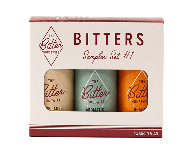 The Bitter Housewife Bitters Sampler Set #1, 3x 1oz bottles