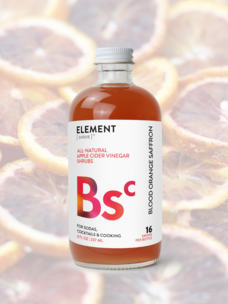 Element Shrub Element Blood Orange Saffron Shrub, 8oz