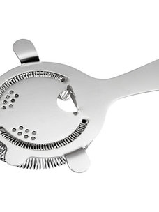 Premium 4-Prong Hawthorne Cocktail Strainer, Stainless