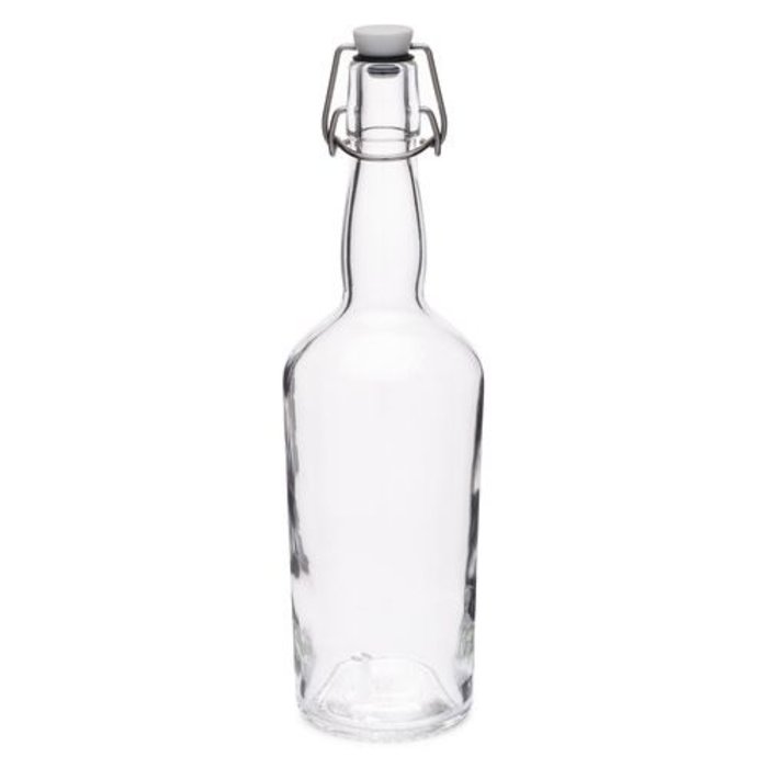 Clear Glass Swing Bottles w/ Gasket Sealer, 750 ml