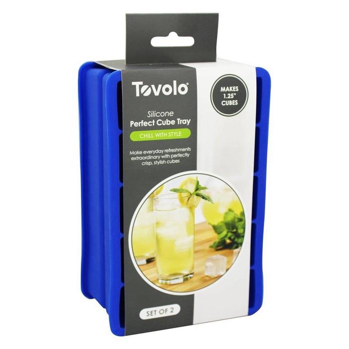 Tovolo Perfect Cube Ice Trays, Blue