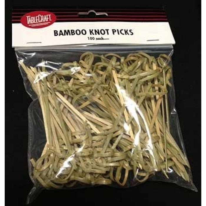 Bamboo Knot Cocktail Picks, 100 count
