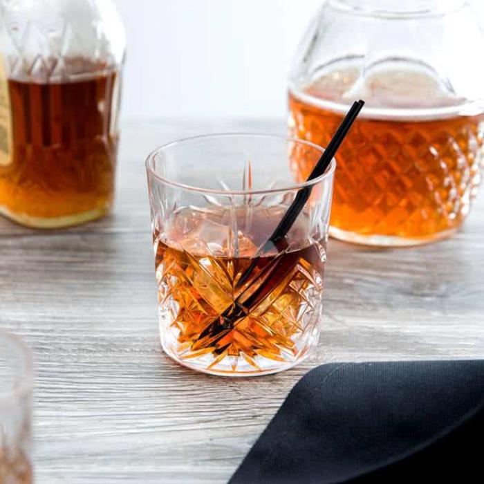 Old Fashioned Glass, Pineapple Design 10.5oz.