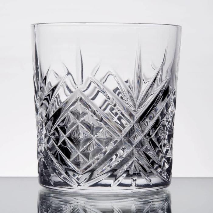 Old Fashioned Glass, Pineapple Design 10.5oz.